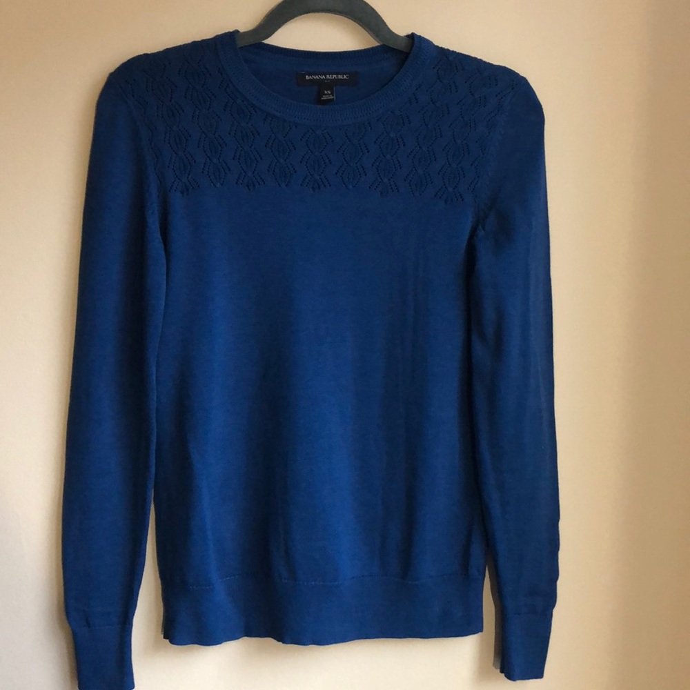 NWOT Banana Republic Factory Royal Blue Sweater
